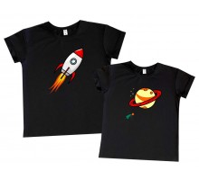 Ракета - парні футболки для двох закоханих