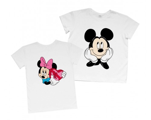 Міккі та Мінні - парні футболки для двох купити в інтернет магазині