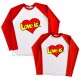Love is - парные регланы для двоих влюбленных купить в интернет магазине