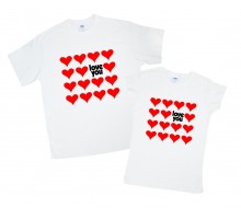 Love you - парні футболки для двох закоханих