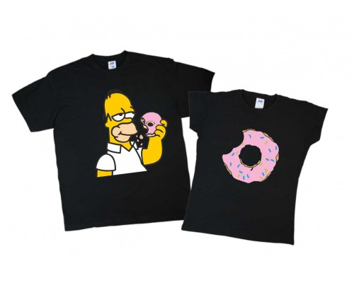 Симпсоны - парные футболки для мужа и жены купить в интернет магазине