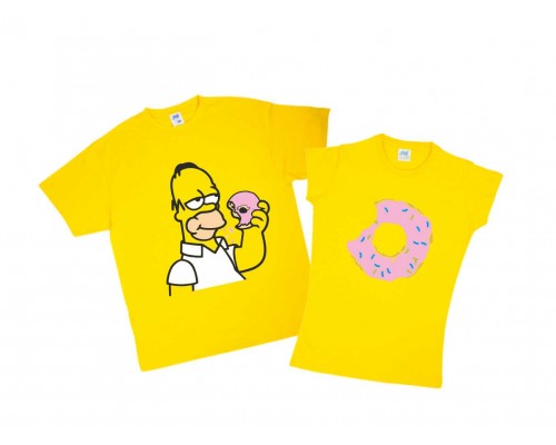 Симпсоны - парные футболки для мужа и жены купить в интернет магазине