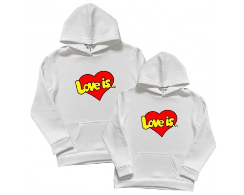 Love is - парні толстовки для двох закоханих купити в інтернет магазині