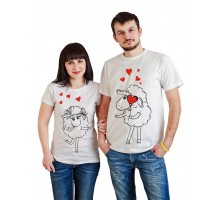 Барашки - парные футболки для двоих влюбленных