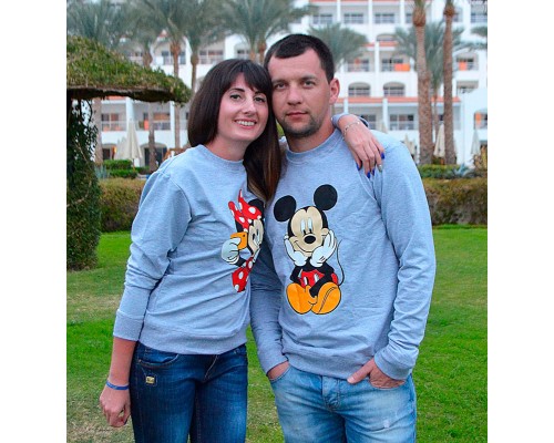 Сімпсони - парні світшоти для чоловіка та дружини купити в інтернет магазині