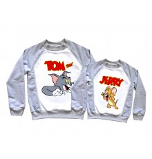 Tom and Jerry - парные 2-х цветные свитшоты для влюбленных
