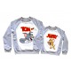 Tom and Jerry - парные 2-х цветные свитшоты для влюбленных купить в интернет магазине