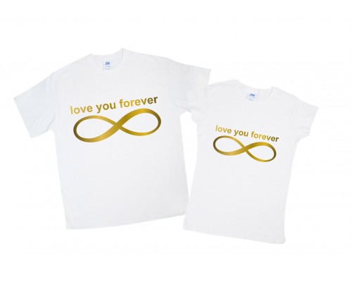 love you forever - парные футболки для двоих влюбленных купить в интернет магазине