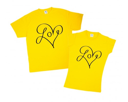 Love - парные футболки для влюбленных купить в интернет магазине