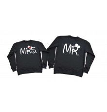 Mr. Mrs. с ушками Микки - парные свитшоты для мужа и жены