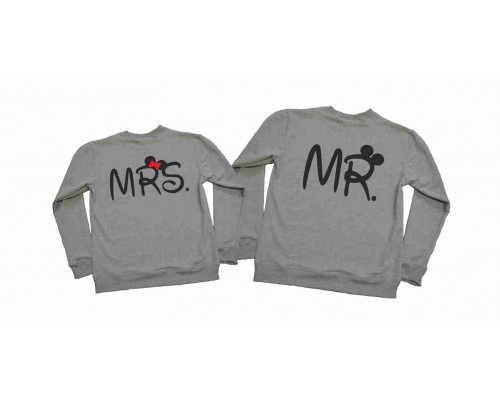 Mr. Mrs. с ушками Микки - парные свитшоты для мужа и жены купить в интернет магазине