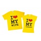 I love my husband, I love my wife - парные футболки для мужа и жены купить в интернет магазине