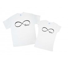 Love нескінченність - парні футболки для двох закоханих