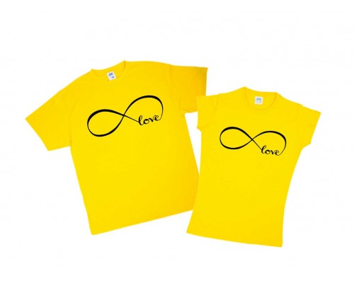 Love бесконечность - парные футболки для двоих влюбленных купить в интернет магазине