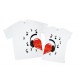 Серце в навушниках - парні футболки для закоханих купити в інтернет магазині