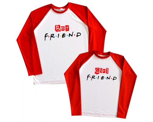 Boy Friend, Girl Friend - парні 2-х кольорові реглани купити в інтернет магазині