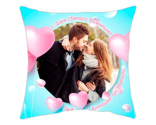 Подушка з фото для закоханих купити в інтернет магазині
