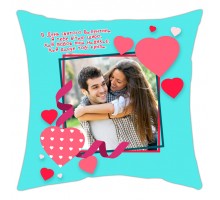 Подушка з фотографією на замовлення для закоханих