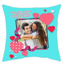 Подушка з фотографією на замовлення для закоханих