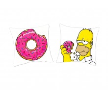 Симпсон и пончик - подушки декоративные для влюбленных