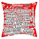 33 причины почему я люблю тебя - подушка декоративная с надписью для влюбленных, красная купить в интернет магазине