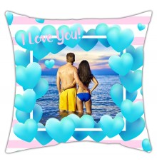 I Love You - подушка з фото на замовлення для закоханих
