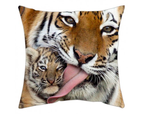 Тигры - подушка декоративная на заказ купить в интернет магазине