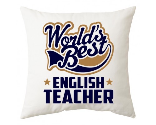English teacher - подушка декоративна з написом для вчителя купити в інтернет магазині