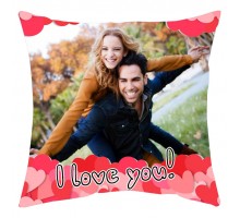 I Love You - подушка с фото на заказ