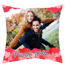 I Love You - подушка с фото на заказ