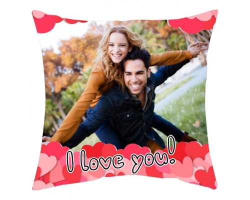 I Love You - подушка с фото на заказ купить в интернет магазине