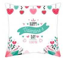 Happy Valentine's Day - подушка с надписью на день святого Валентина