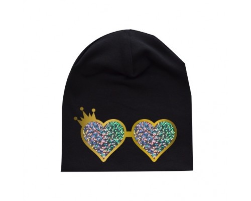 Очки сердце голограмма - шапка подростковая купить в интернет магазине
