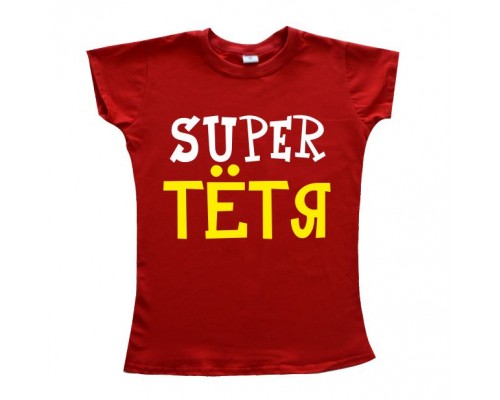 Футболка женская Super Тётя купить в интернет магазине