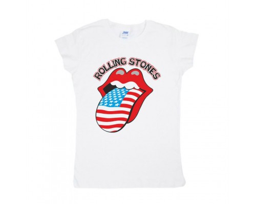 Футболка жіноча Rolling Stones губи та язик купити в інтернет магазині