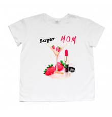 Футболка женская "Super Mom Chanel"