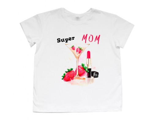Футболка женская Super Mom Chanel купить в интернет магазине