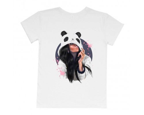Футболка жіноча Дівчина панда купити в інтернет магазині
