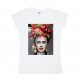 Футболка женская Фрида Кало с цветами купить в интернет магазине