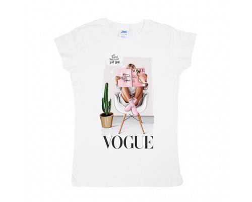 Футболка жіноча Vogue журнал купити в інтернет магазині
