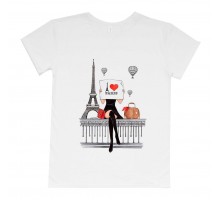 Футболка женская "I love Paris"