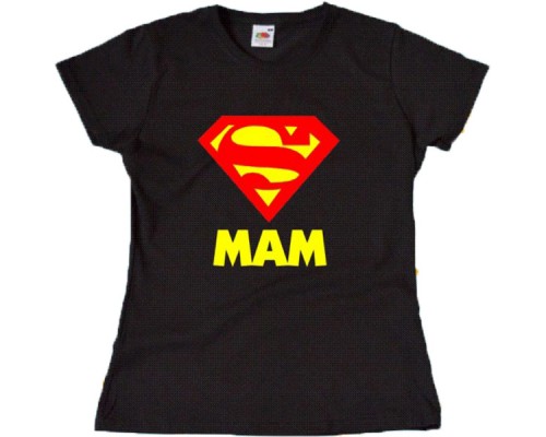 Футболка жіноча Super MOM супермен купити в інтернет магазині
